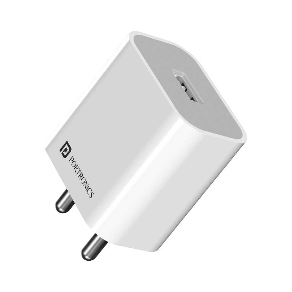 Portronics Adapto 12 12W Fast Wall Charger (White)