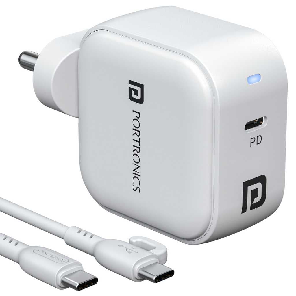 Portronics Adapto 45C 45W Type-C SuperFast Charger with Cable