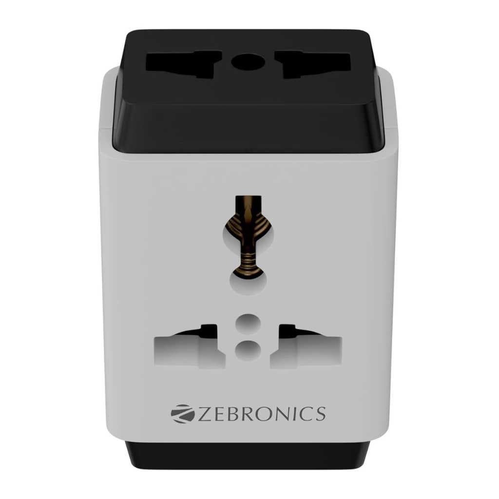 Zebronics Power Plug 31 3-Pin Multiplug Travel Adapter