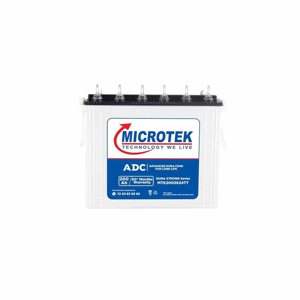 Microtek DuraStrong MTK2003624TT 200Ah Tall Tubular Inverter Battery