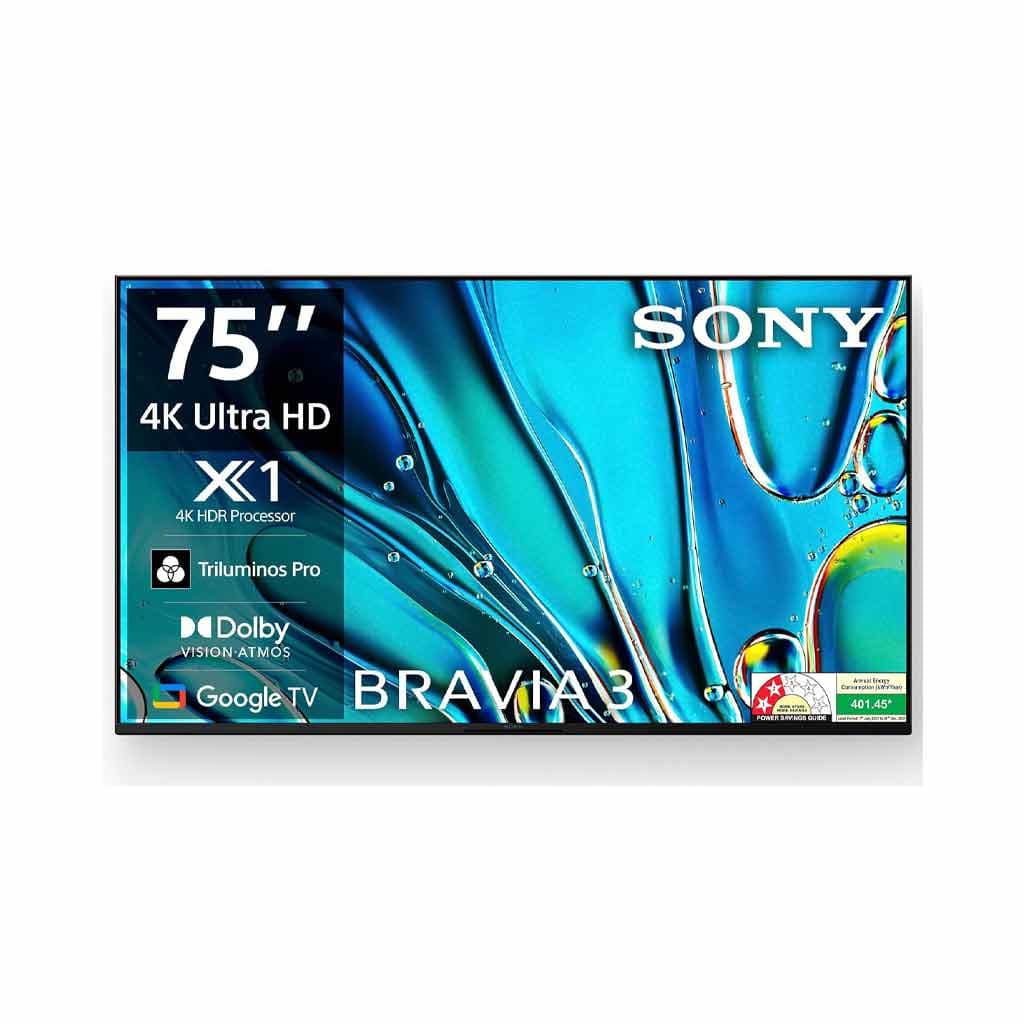 Sony BRAVIA 3 Series 189 cm (75 inches) 4K Ultra HD AI Smart LED Google TV K-75S30