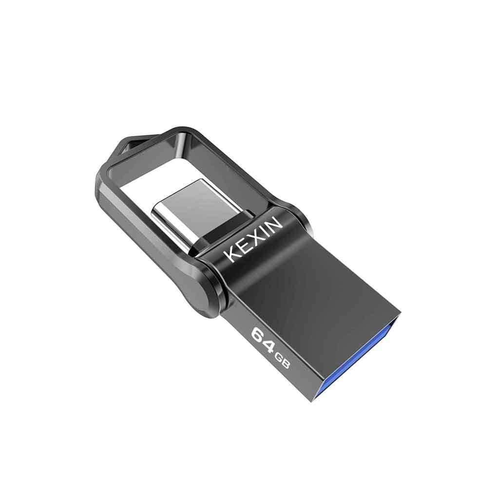 KEXIN 64GB Dual Type-C USB 3.0 Flash Drive