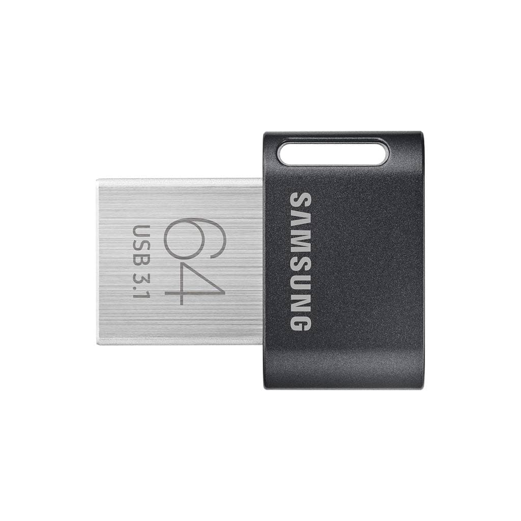 Samsung FIT Plus 64GB USB 3.1 Flash Drive – Black/Silver