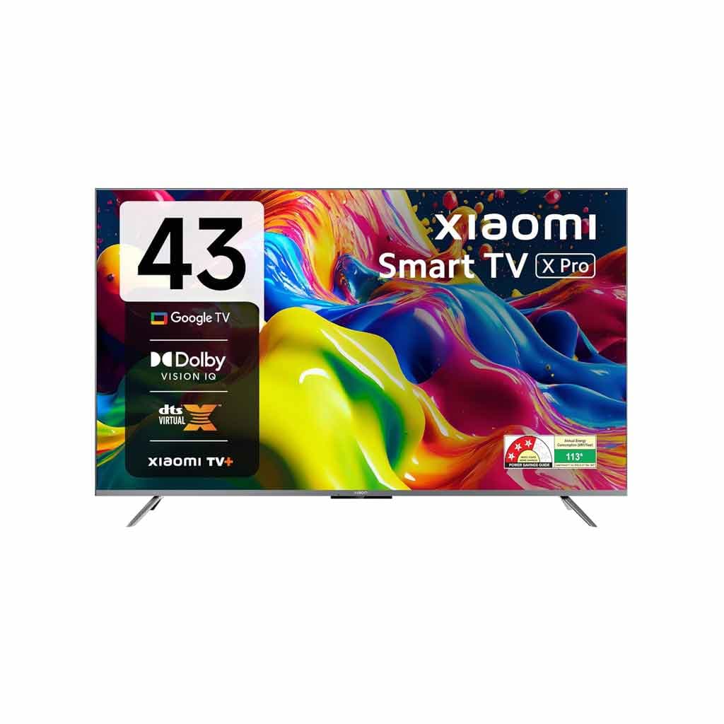 Xiaomi 108 cm (43 inches) X Pro 4K Dolby Vision IQ Series Smart Google LED TV L43M8-5XIN