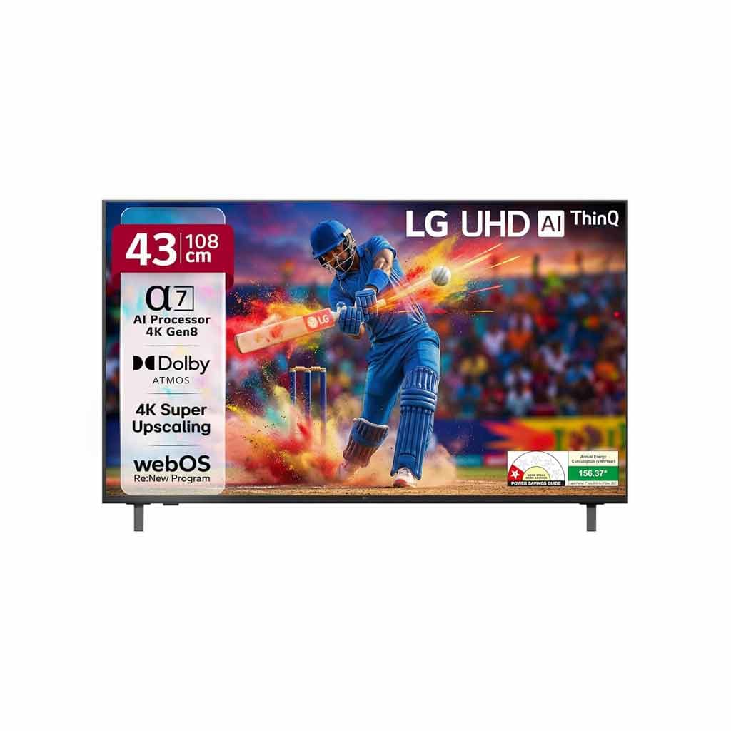 LG 108 cm (43 inches) UA82 Series 4K Ultra HD Smart webOS LED TV 43UA82006LA