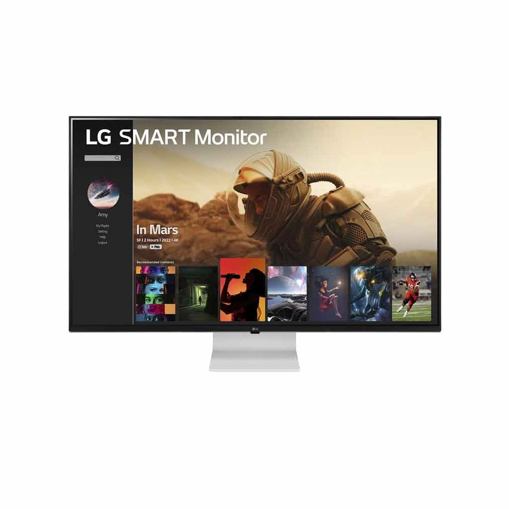 LG 43″ Ultrafine™ Smart Monitor UHD 4K IPS 43SQ700 (White)