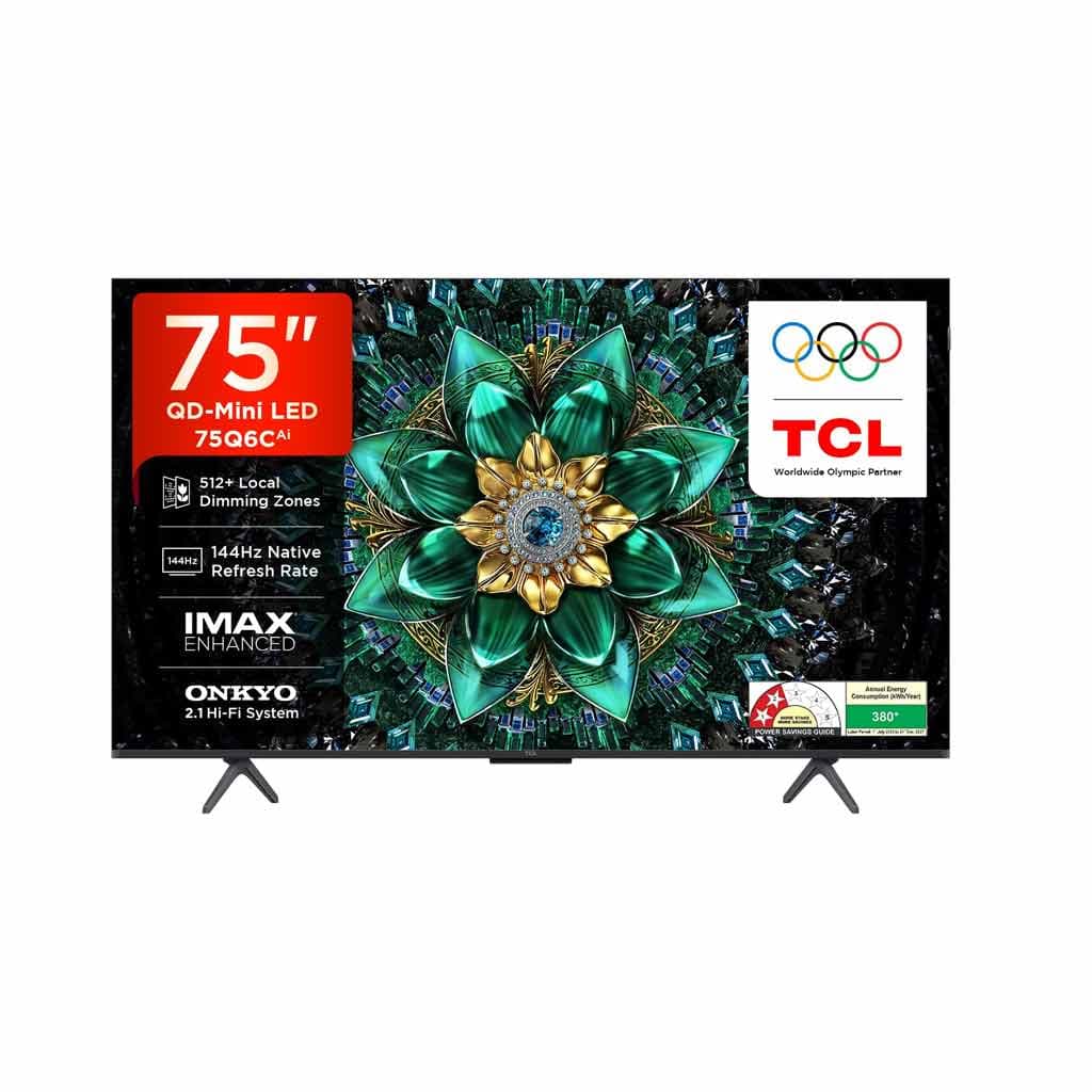TCL 189 cm (75 inches) 4K UHD Smart QD-Mini LED Google TV 75Q6C