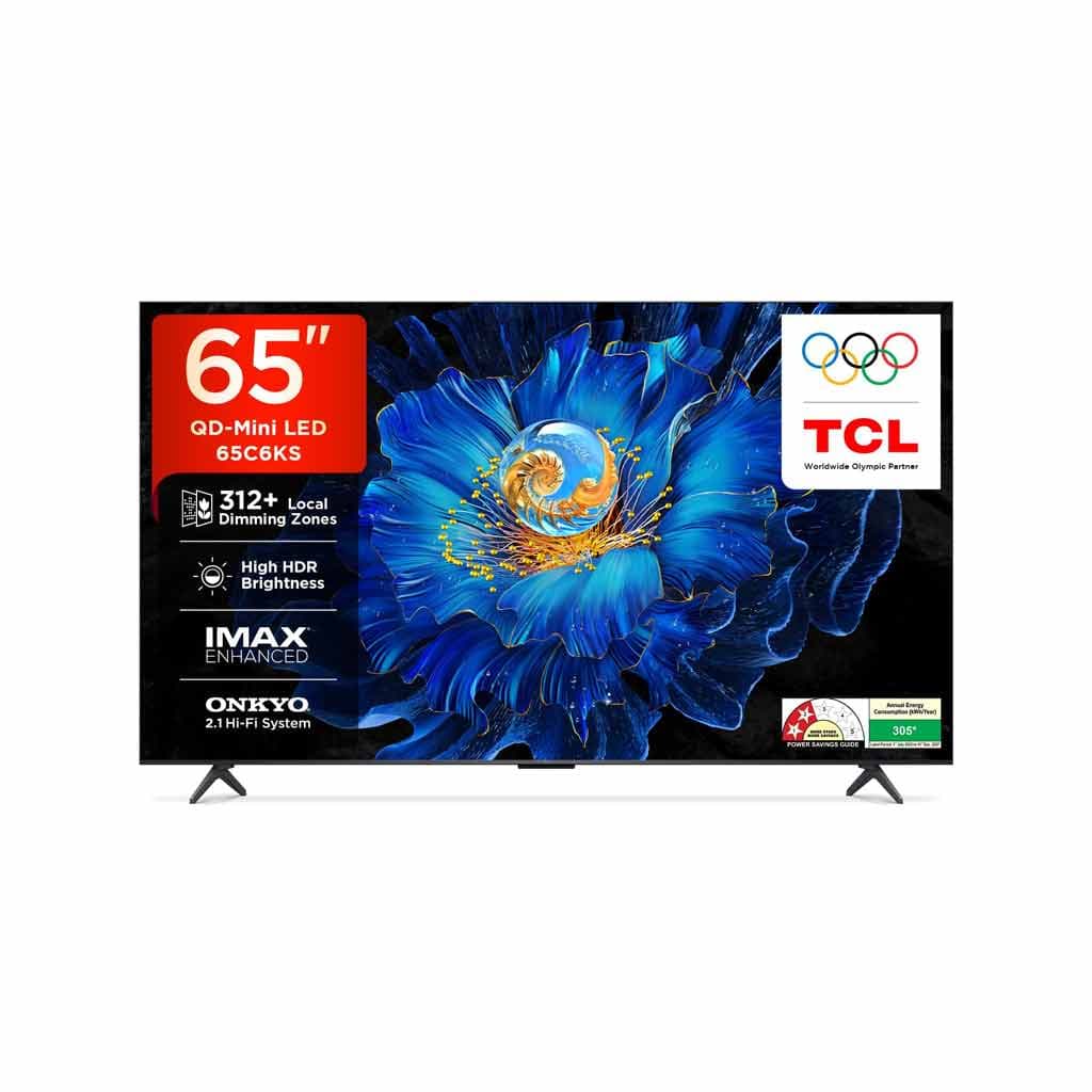 TCL 164 cm (65 inches) 4K Ultra HD Smart QD-Mini LED Google TV 65C6KS