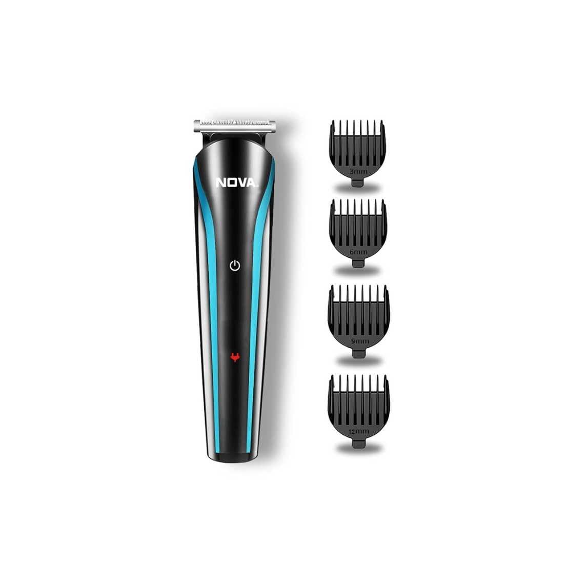 Nova NHT 1073 USB Rechargeable Cordless Professional Hair Clipper for Men (Blue)