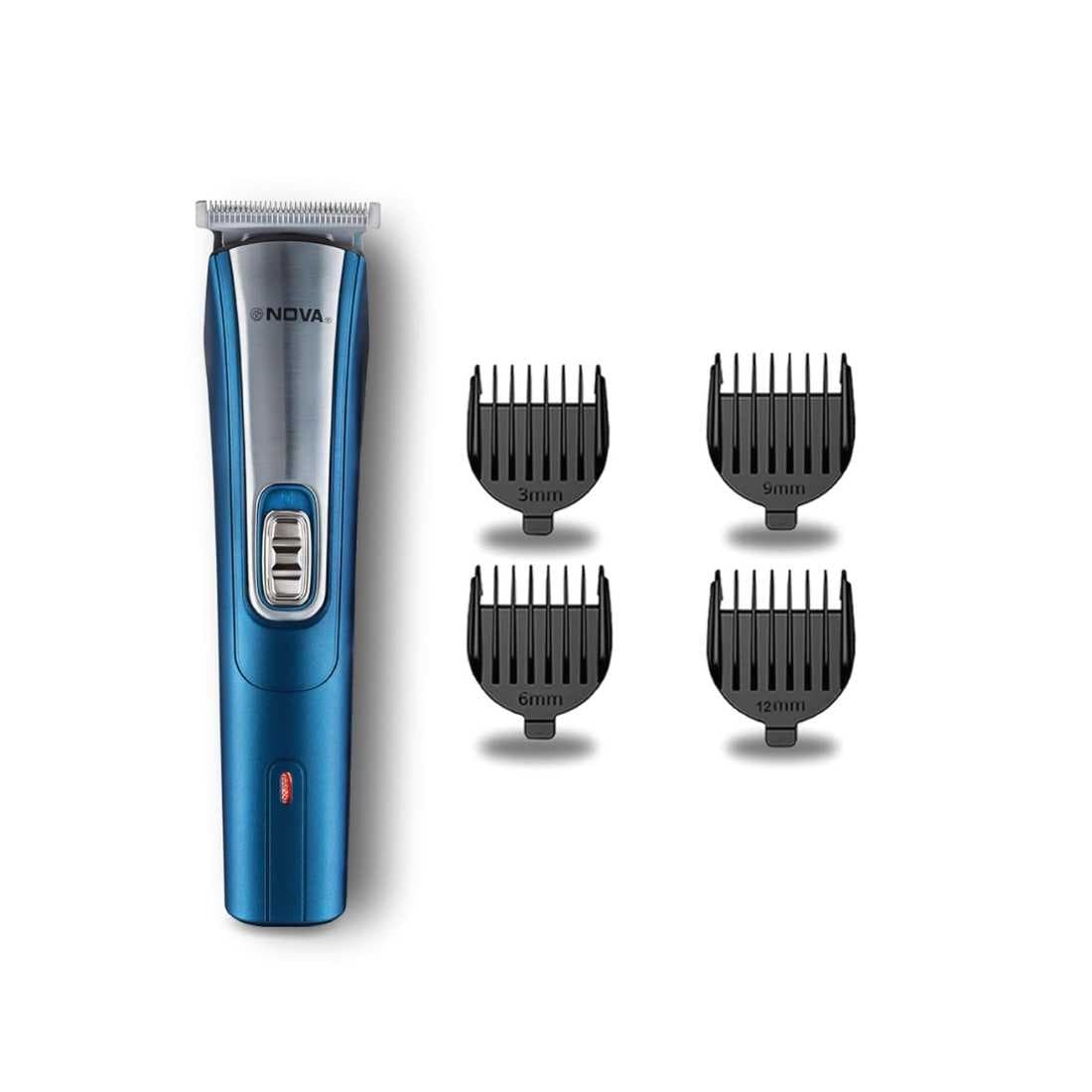 Nova NHT 1042 USB Battery Powered Trimmer for Men (Blue)