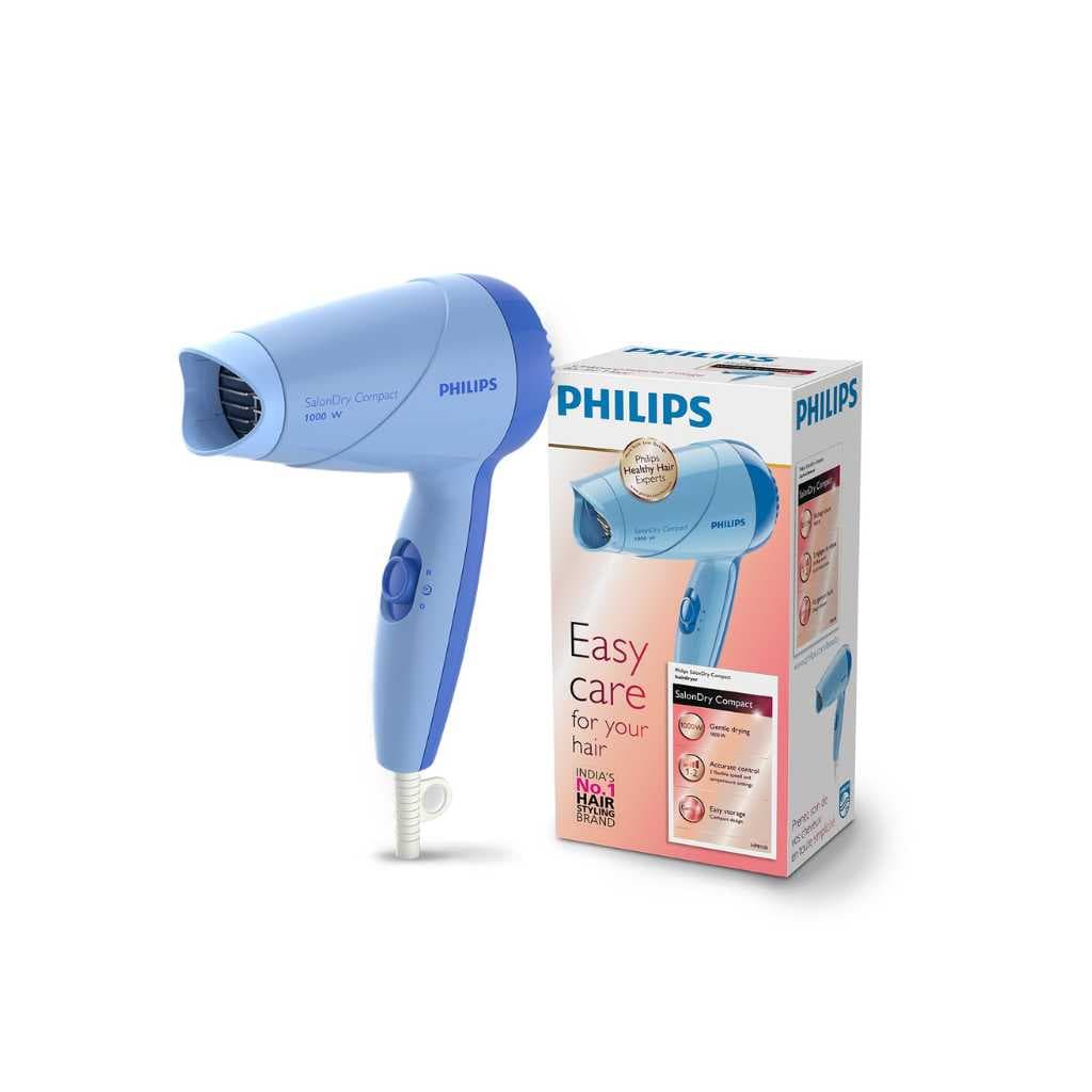 Philips Hair Dryer 1000W ThermoProtect (HP8100/60, Blue)
