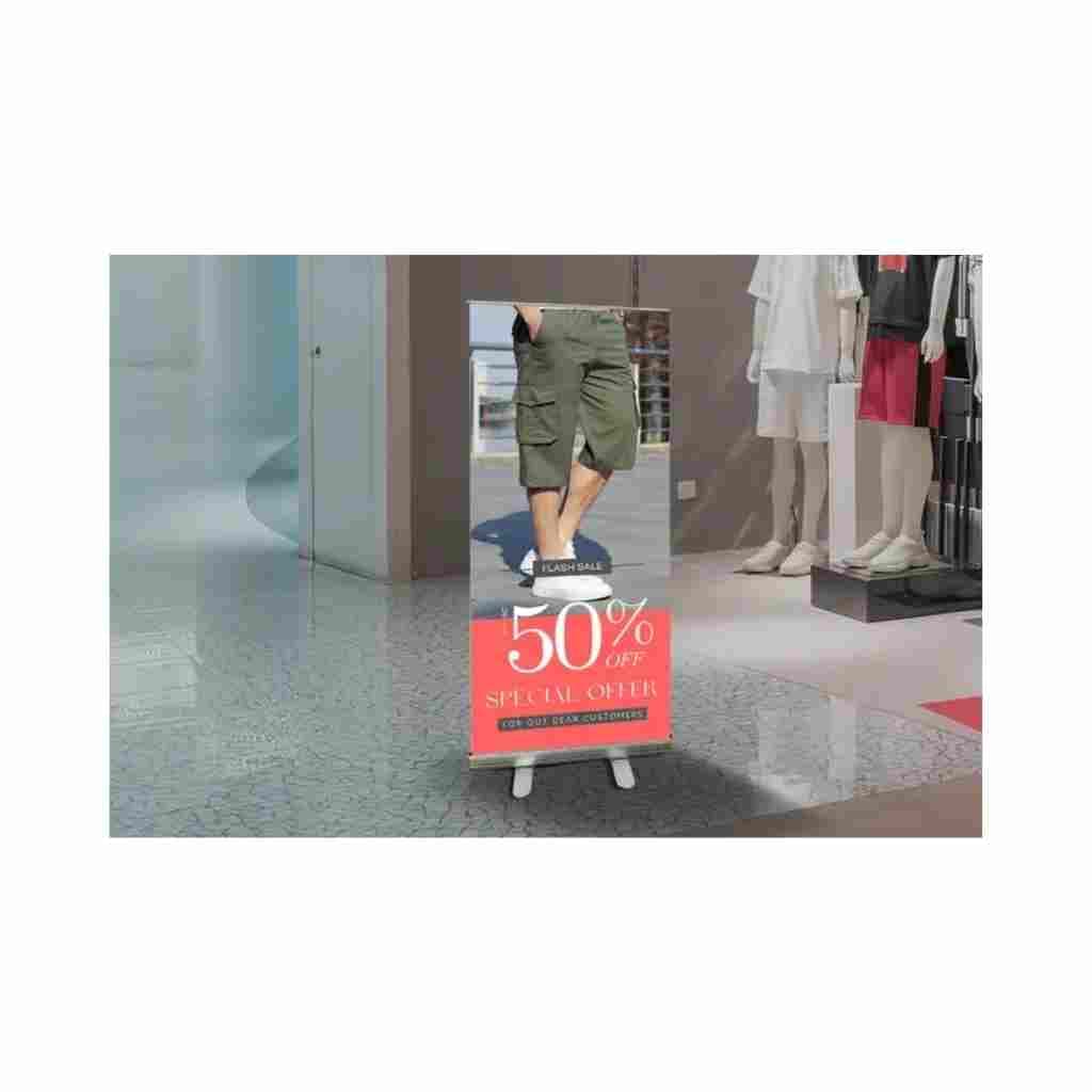 Standard Standee 3 × 6 ft