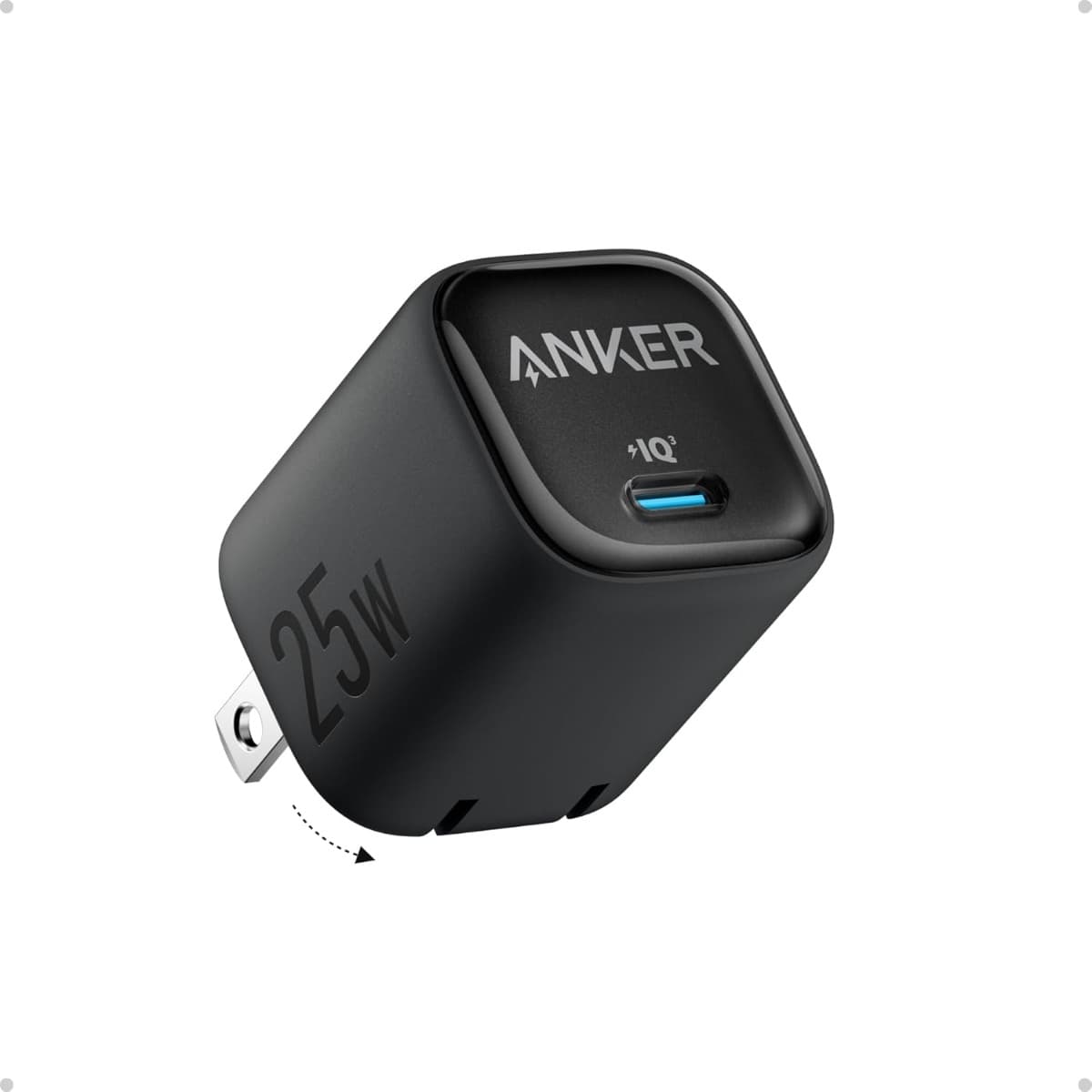 Anker 25W USB-C Charger Block (Black)