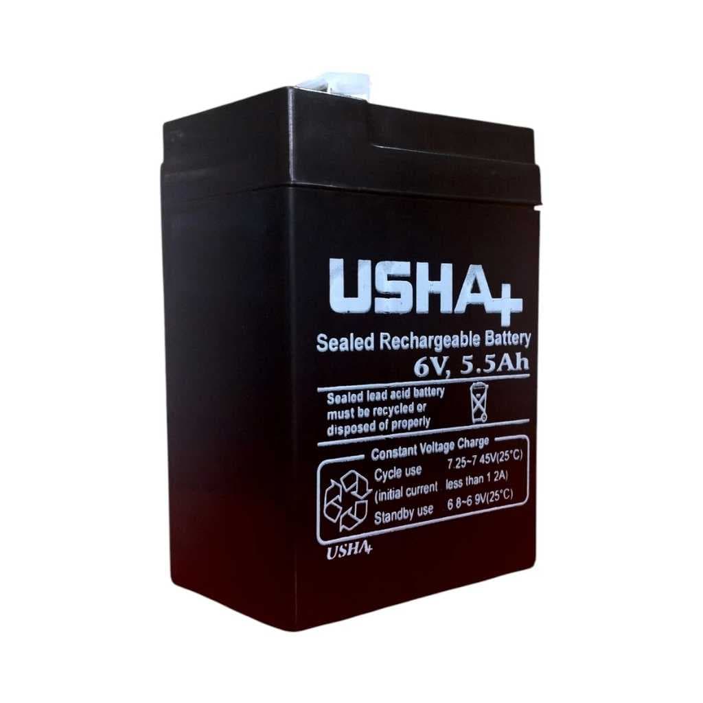 Usha Plus 6V 5.5Ah AGM Solar Battery
