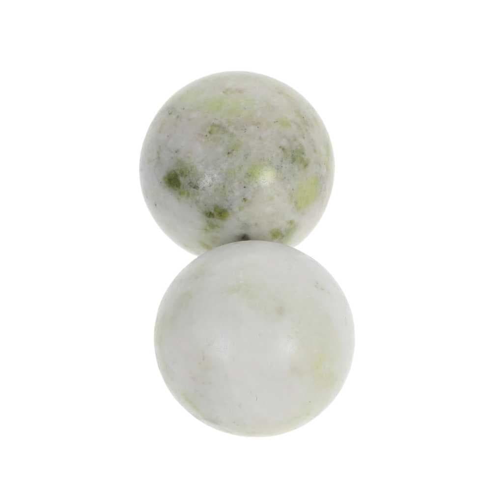 NOLITOY 2pcs Jade Baoding Balls Hand Exercisers with Storage Box