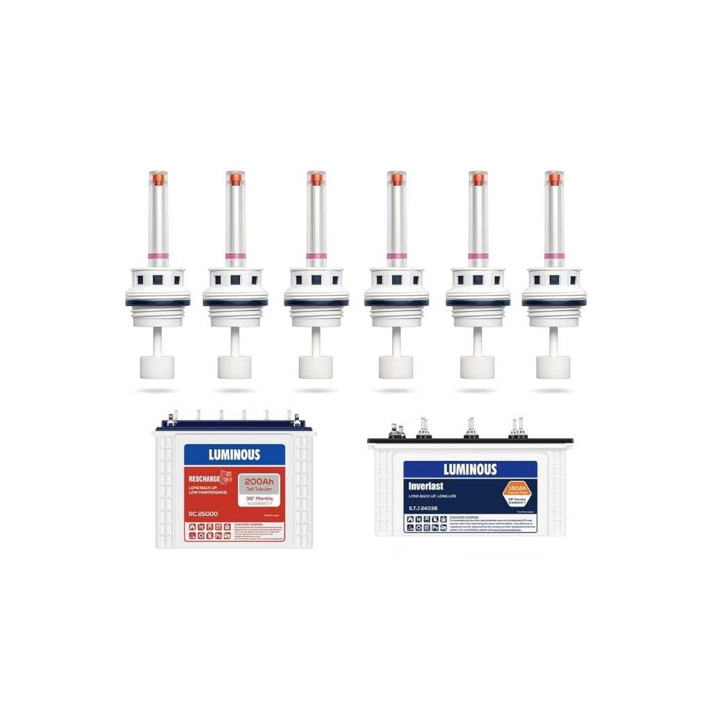 Luminous Compatible Inverter Battery Water Level Float Indicator Cap Set