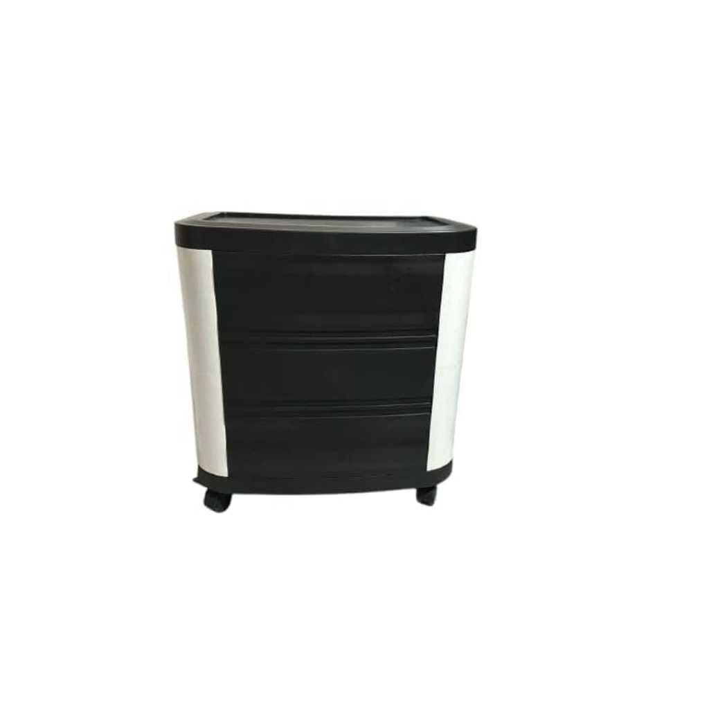 Plastic Inverter Cabinet on Wheels with Multi-Drawer Storage