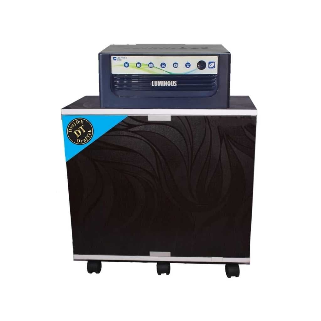 Wooden Inverter Battery Trolley Cabinet with Tray