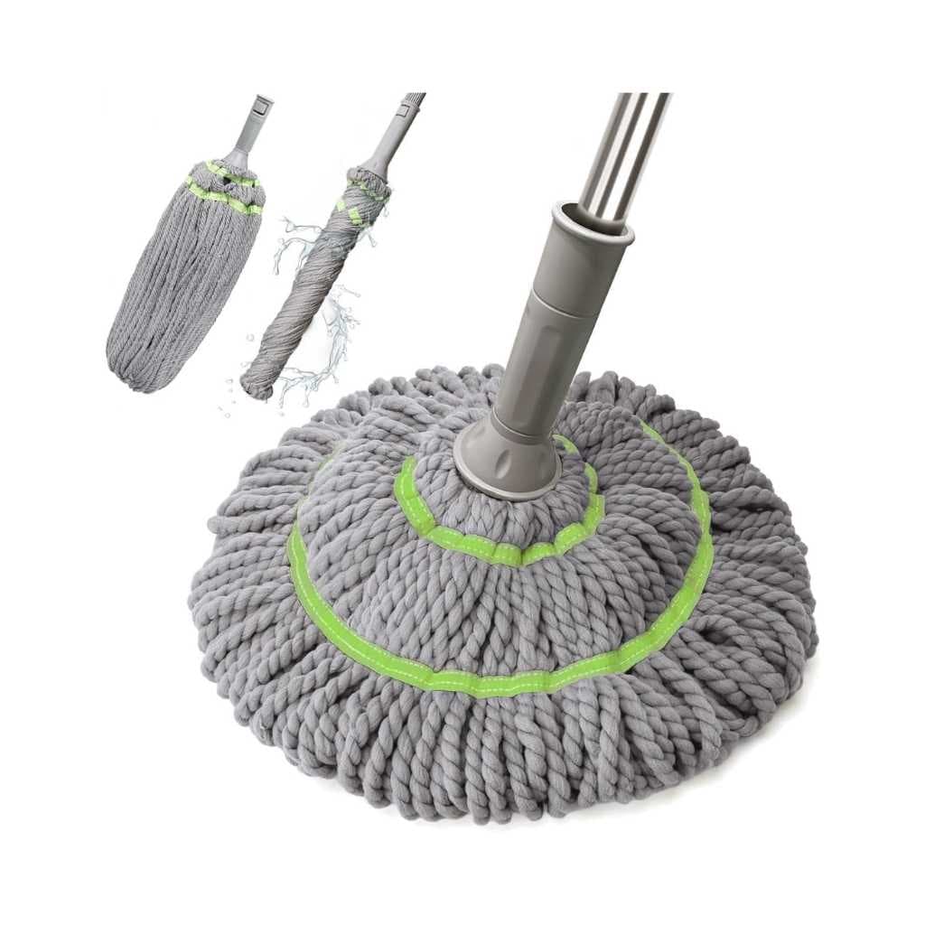 SS Enterprises Self-Wringing Twist Mop with Extendable Stainless Steel Handle