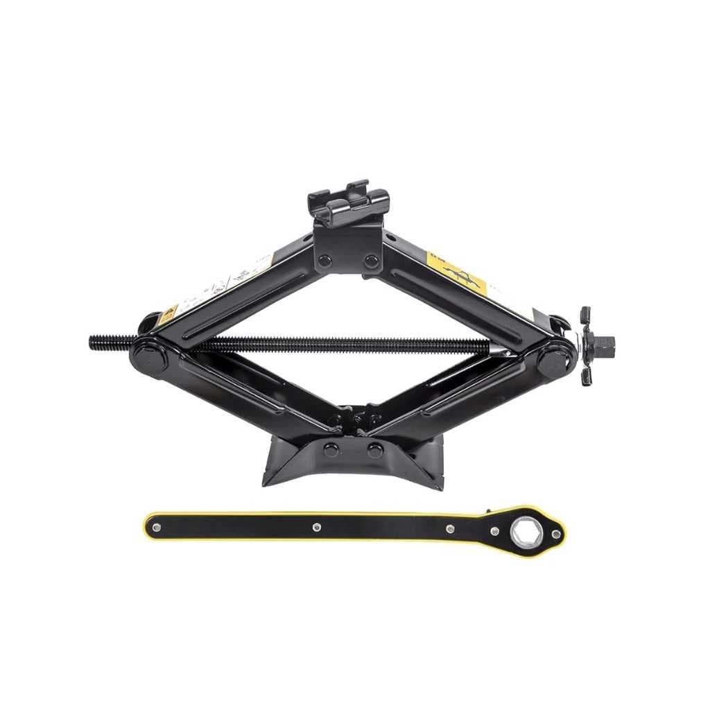 Scissor Jack 2 Ton Portable Car Lift with Ratchet Wrench Tool Kit