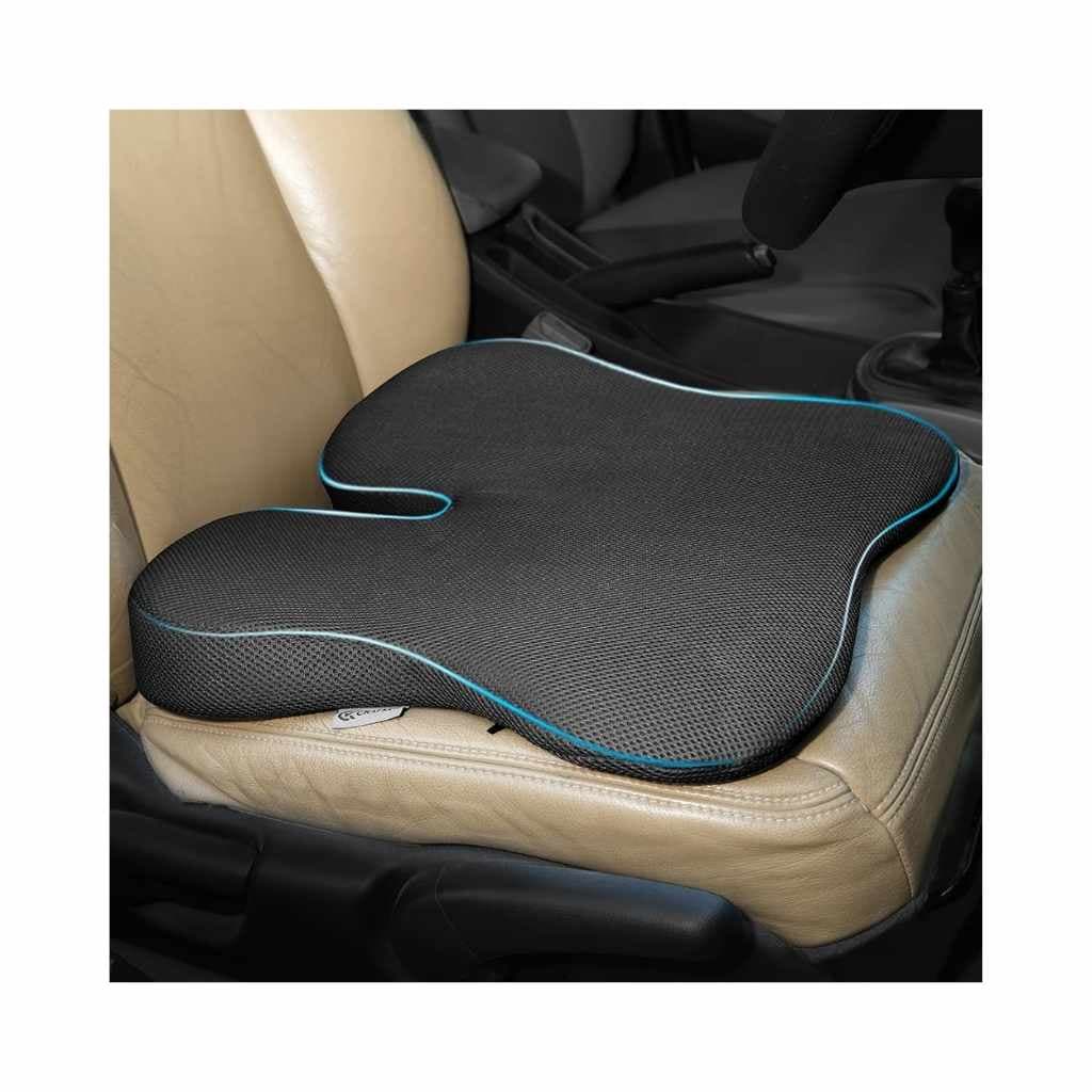 Memory Foam Seat Cushion for Car with Tailbone & Sciatica Relief