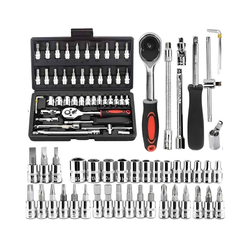 VERAT 46 in 1 Multi-Purpose Tool Kit Precision Socket & Screwdriver Set