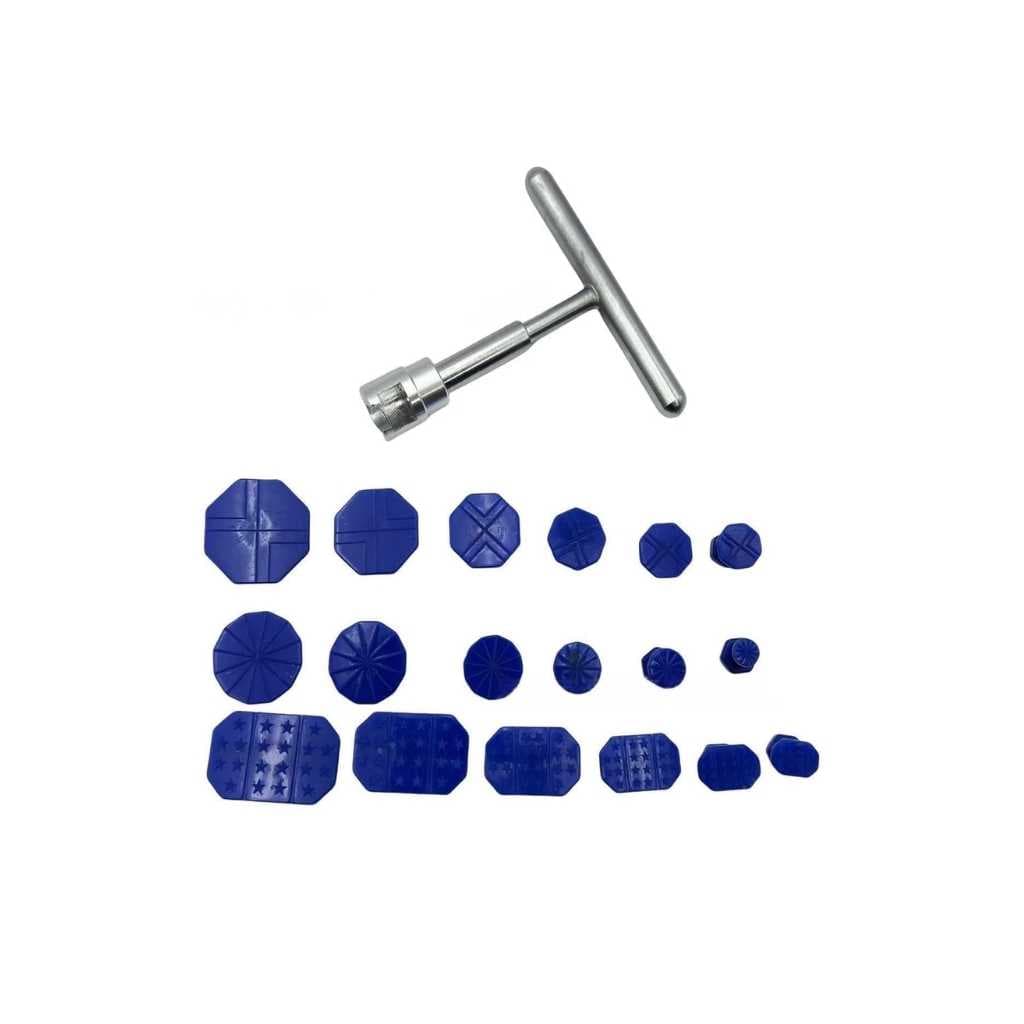 19Pcs Car Dent Remover Puller Kit with T-Bar Dent Puller