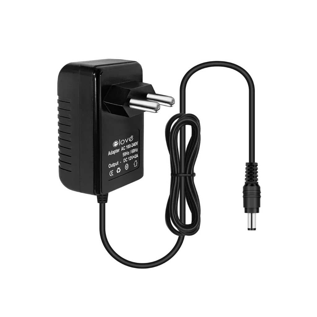 ELOVE 12V 2AMP DC Power Adapter