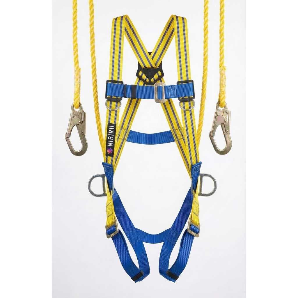NIBIRU Full Body Climbing Safety Harness with Double Scaffolding Hook
