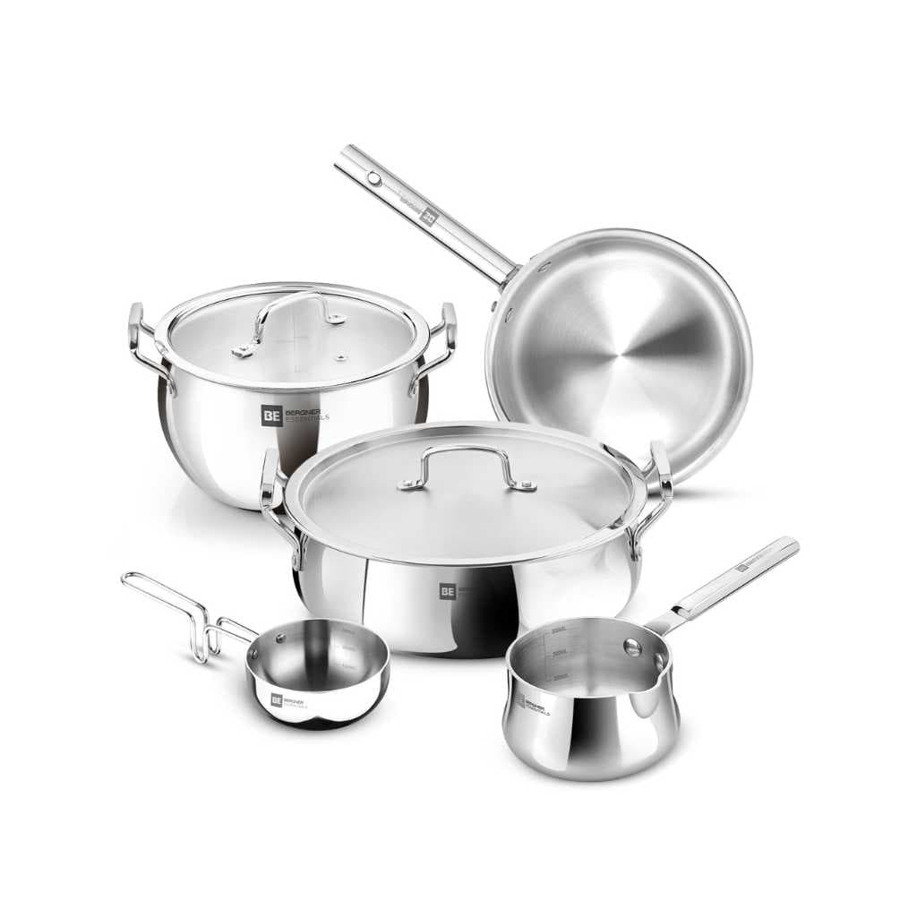 Bergner BE Essentials TriPro Tri-Ply 7 Pcs Cookware Set