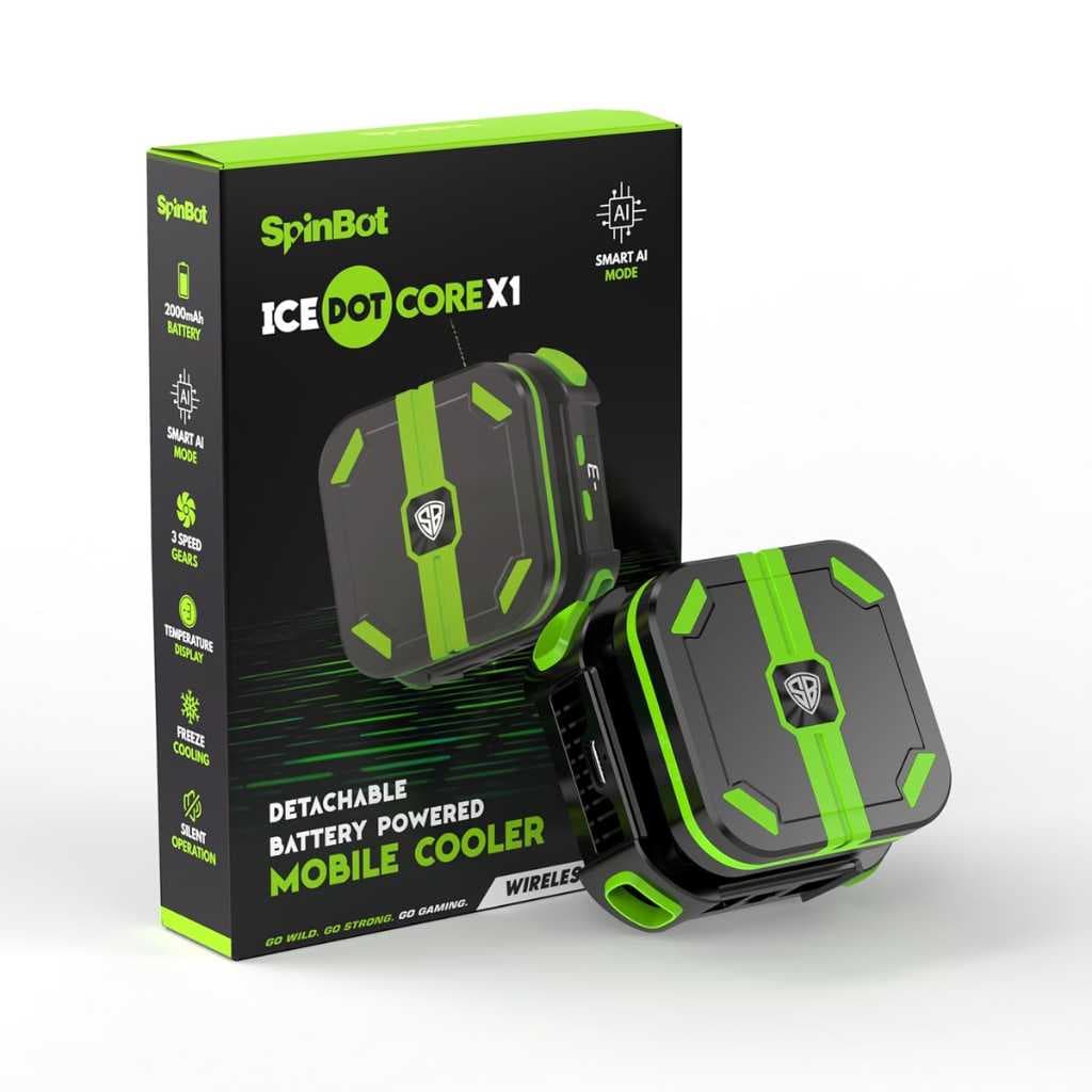 SpinBot IceDot Core X1 Wireless Mobile Cooler with Detachable Battery