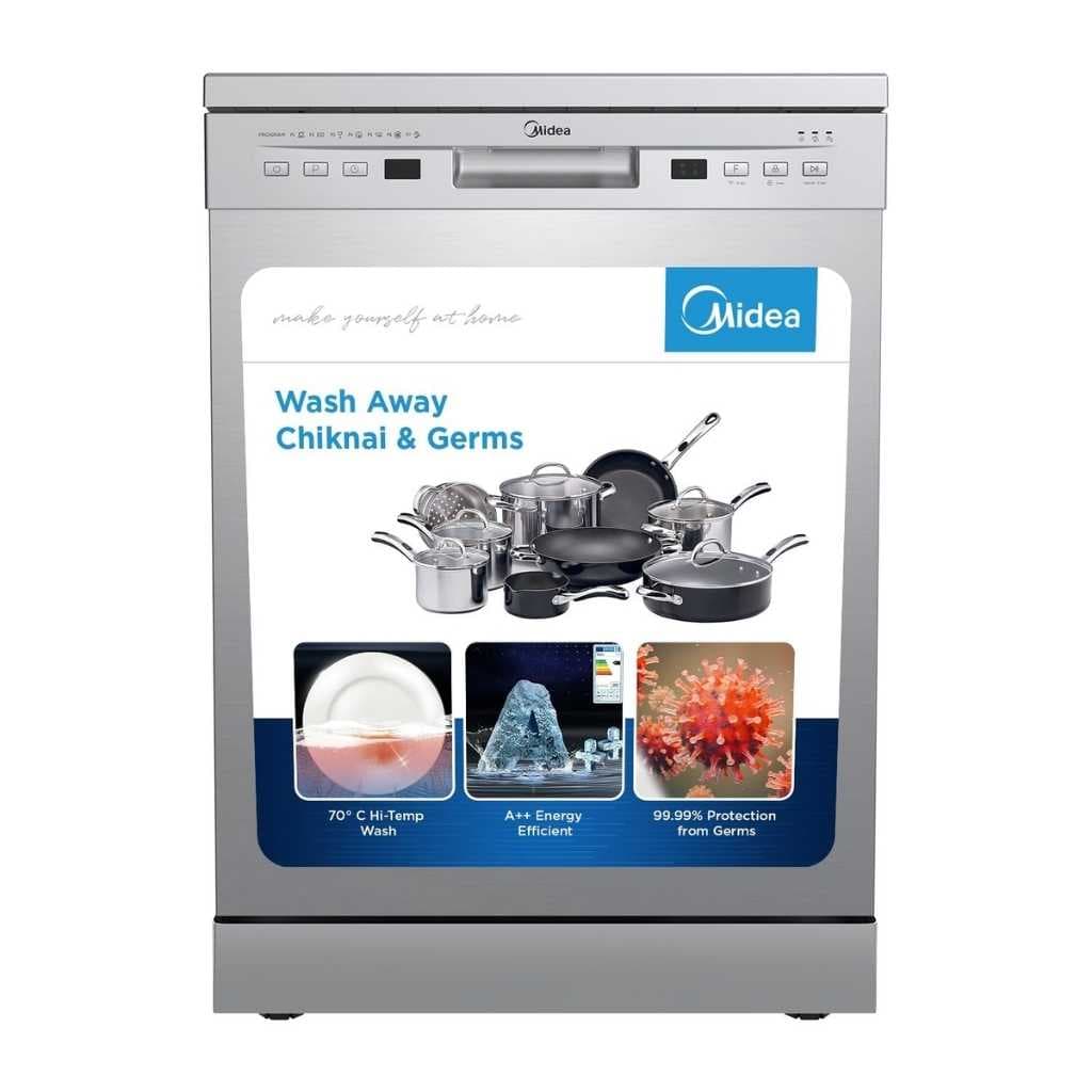 Midea 13 Place Settings Free Standing Dishwasher MDWPF1301F(SS)-WG