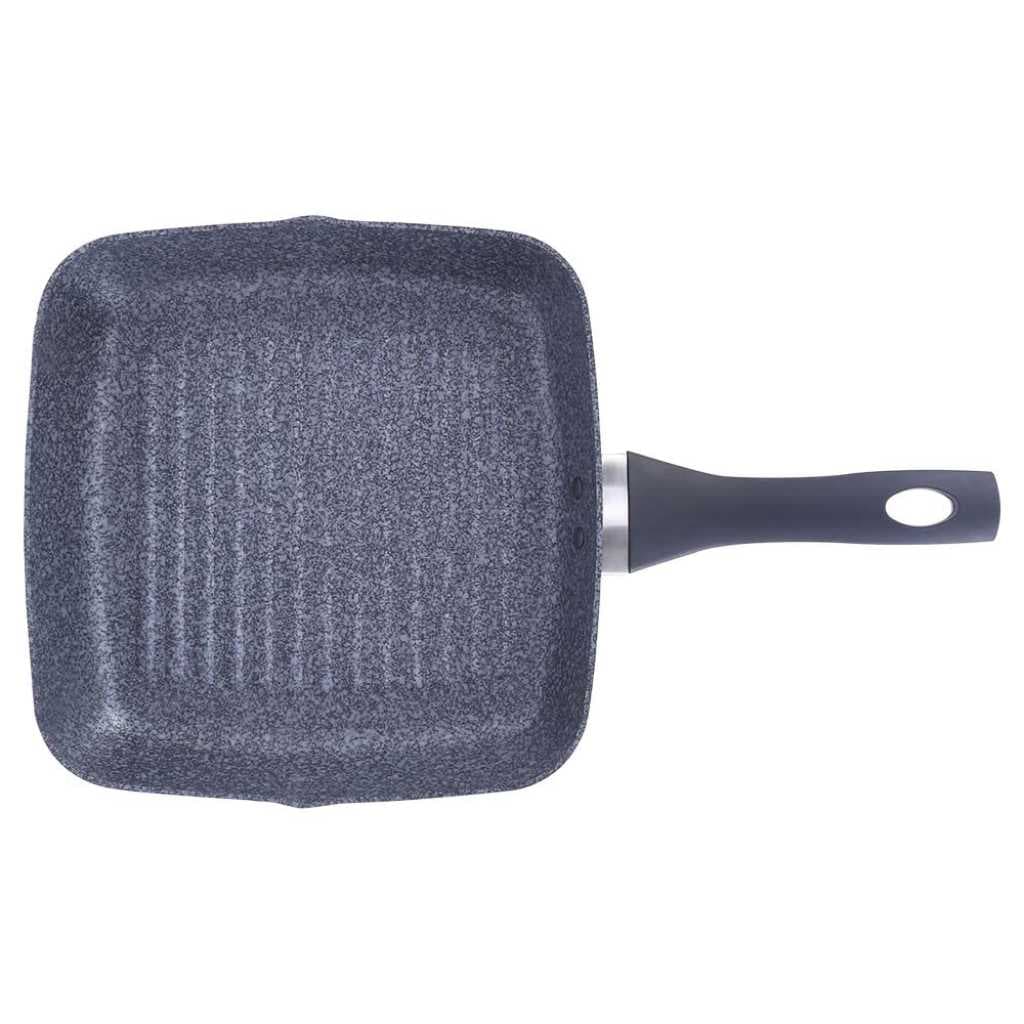 Wonderchef Graphite Grill Pan 24 cm, 3 Years Warranty