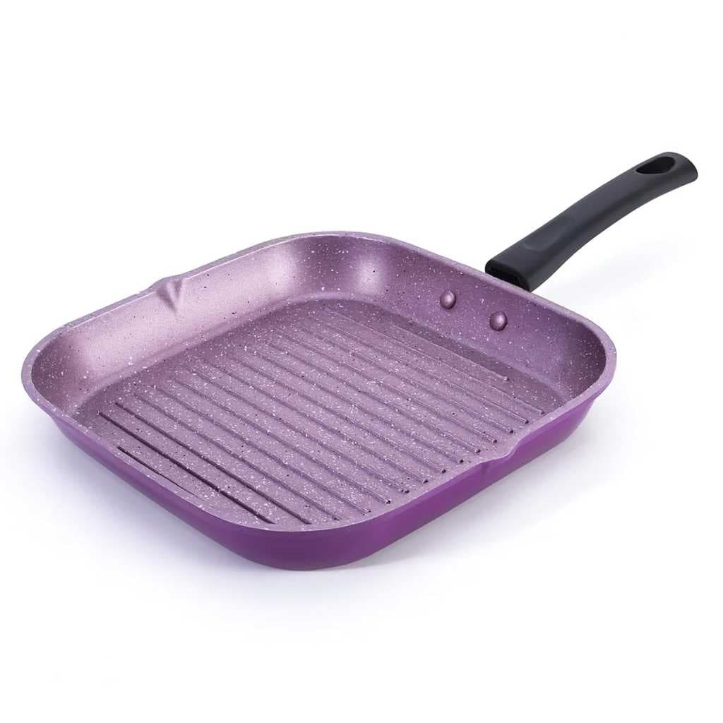Wonderchef Valencia Non-Stick Grill Pan 24cm, Purple