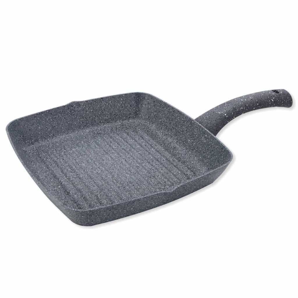 Wonderchef Granite Non-Stick Grill Pan 24cm, 1.8L (Grey)