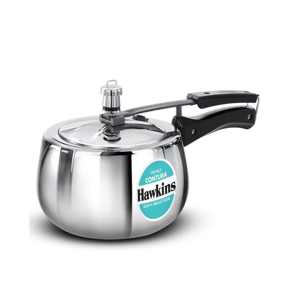 Hawkins 3 Litre Tri-Ply Stainless Steel Contura Induction Pressure Cooker