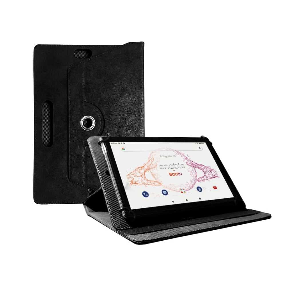Baatu Enable Tab (10.1” Display) + Flipcover (Black) Combo | Parental Control Tablet for Children | 4G Calling Tablet