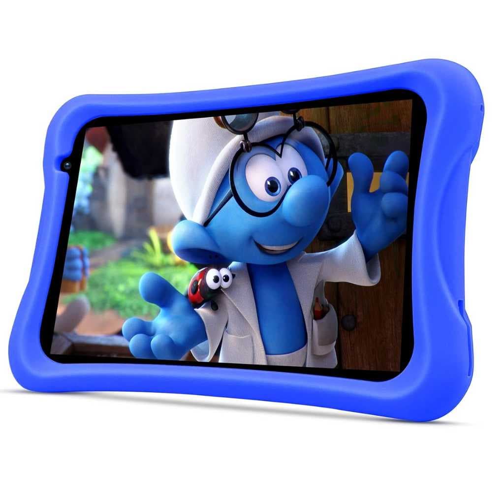 Pritom 8 Inch Kids Tablet | Android 10 Go | 2GB RAM + 32GB ROM | Parental Control | HD IPS Display | Shockproof Case (Dark Blue)
