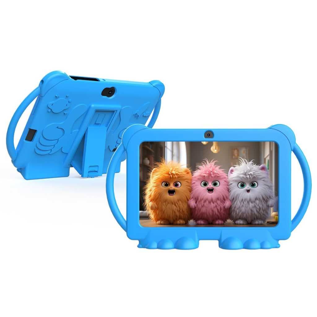 ZZB Kids Tablet 7" (4GB RAM + 32GB, Android 12, Shockproof Case for Boys)