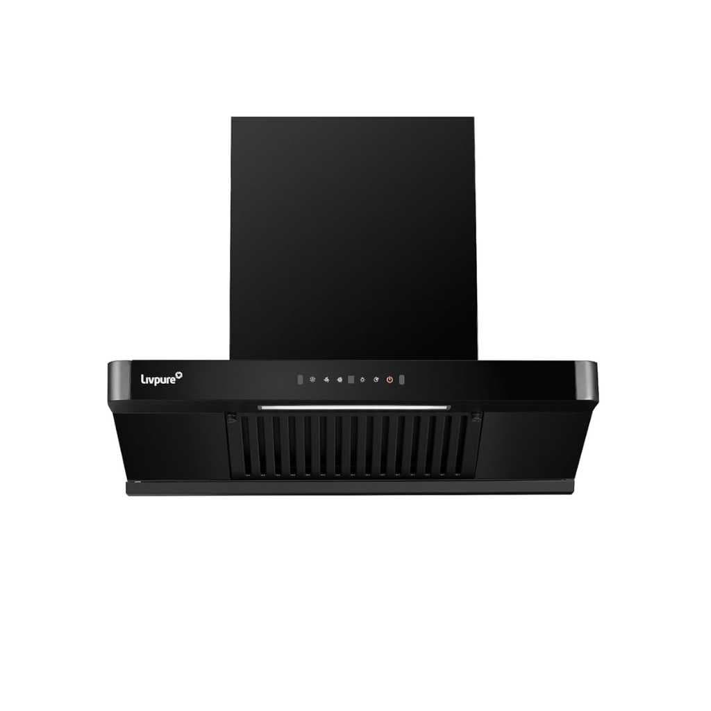 Livpure Altima 60 cm T-Shape Kitchen Chimney (1550 m³/hr, Double Layer Baffle Filter, Black)