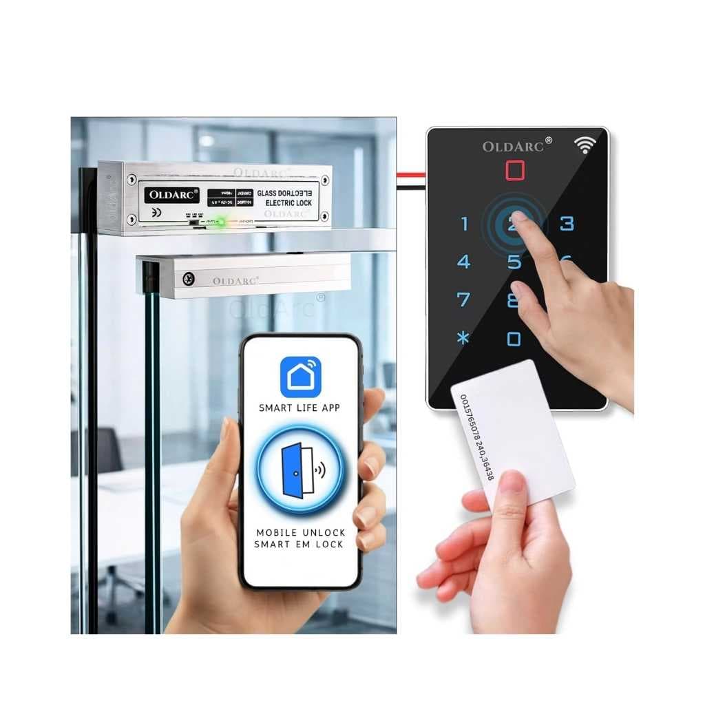 OldArc BTF Smart Glass Door Lock Kit