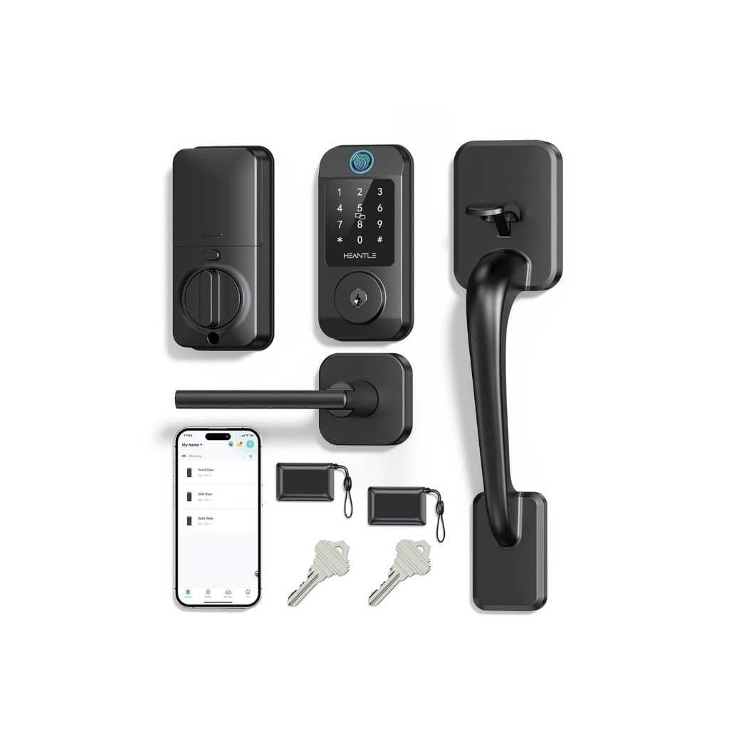 HEANTLE Wi-Fi Smart Front Door Lock Set