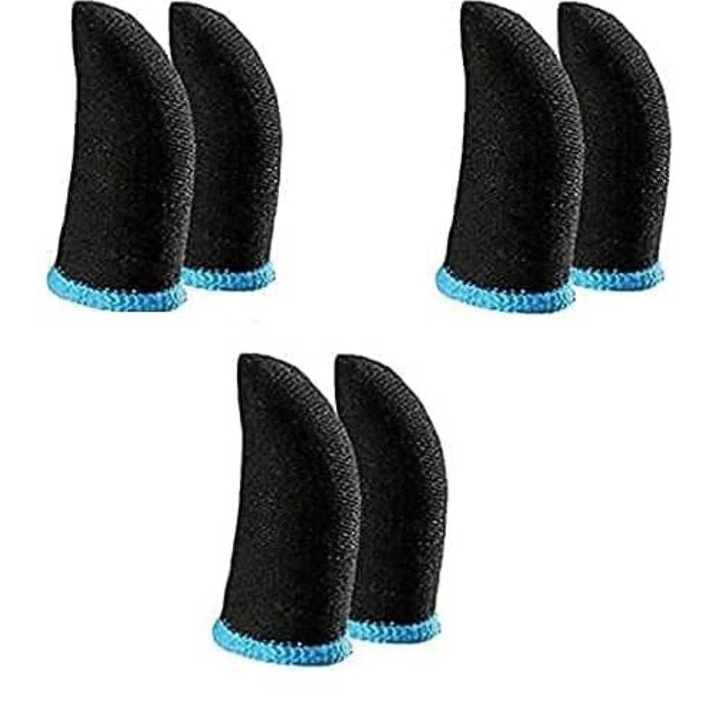Finger Sleeves for Gaming – Anti-Sweat Thumb & Finger Sleeves (Pack of 3 Pair)