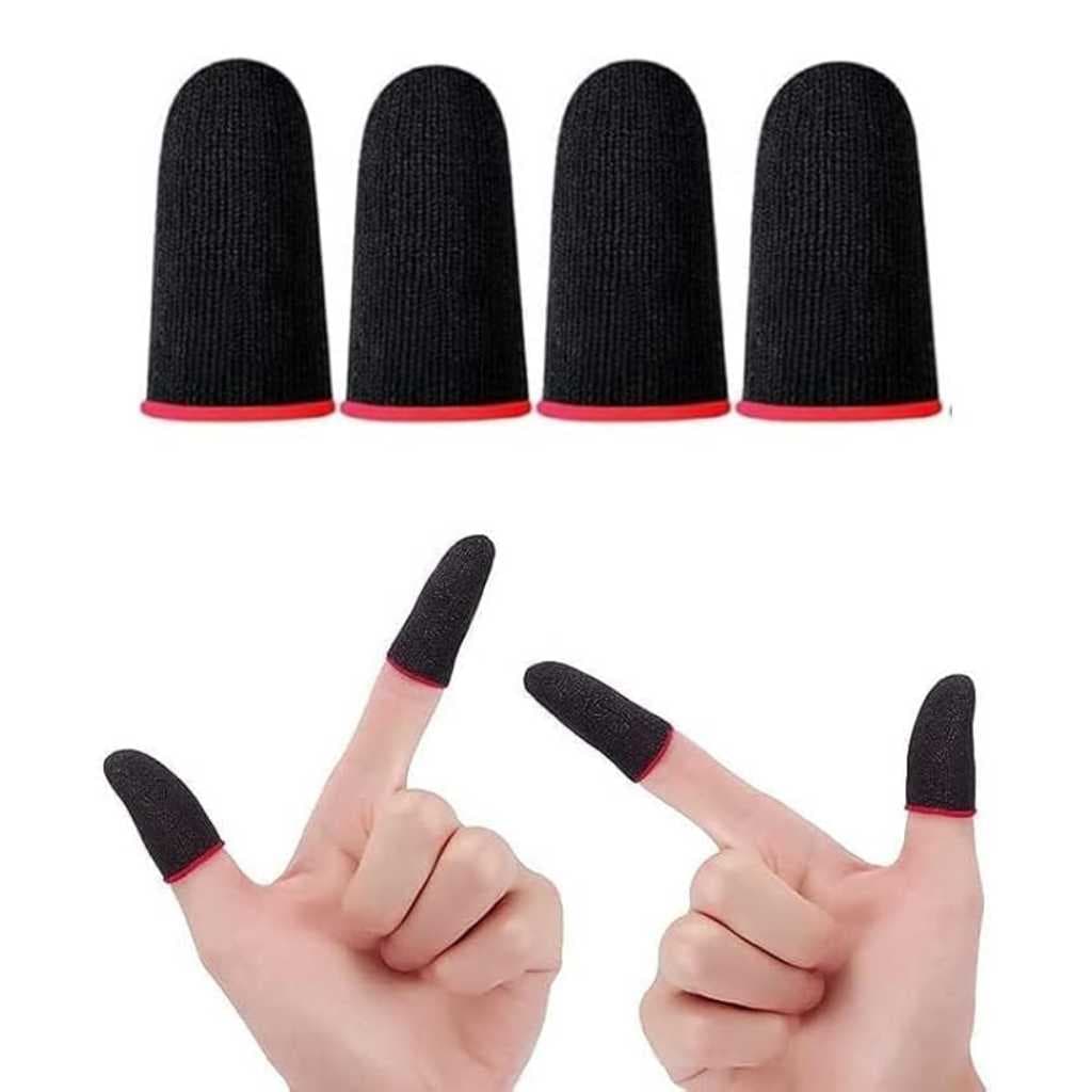 Real Deal Gaming Finger Sleeves – Pair of 2 Thumb Gloves for Mobile Gaming