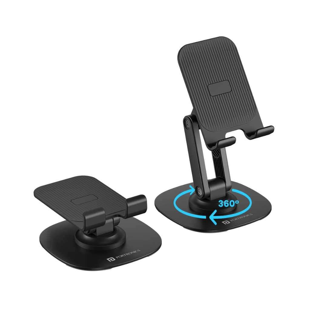 Portronics Mobot III 360° Rotatable Foldable Mobile Phone Holder