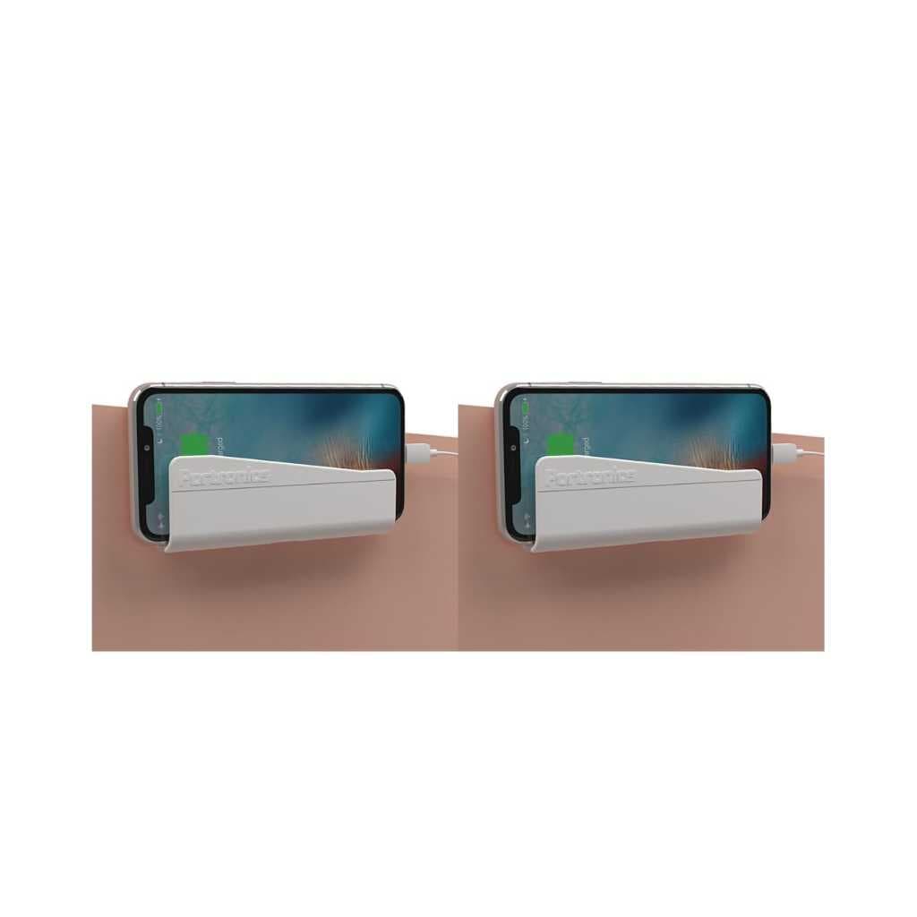 Portronics Modesk 101 Wall Hanging Mobile Holder Pack of 2
