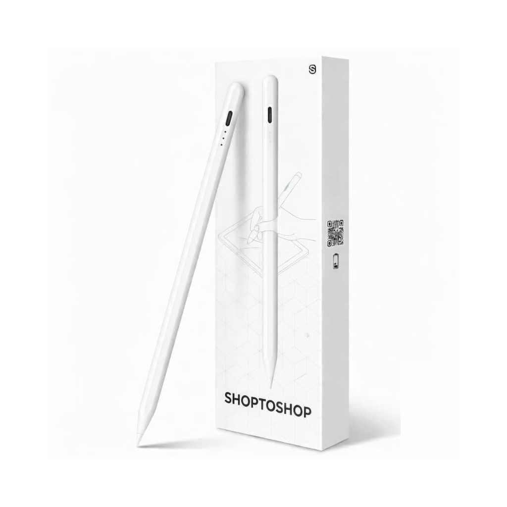 Universal Rechargeable Fine Tip Stylus Pen (White)