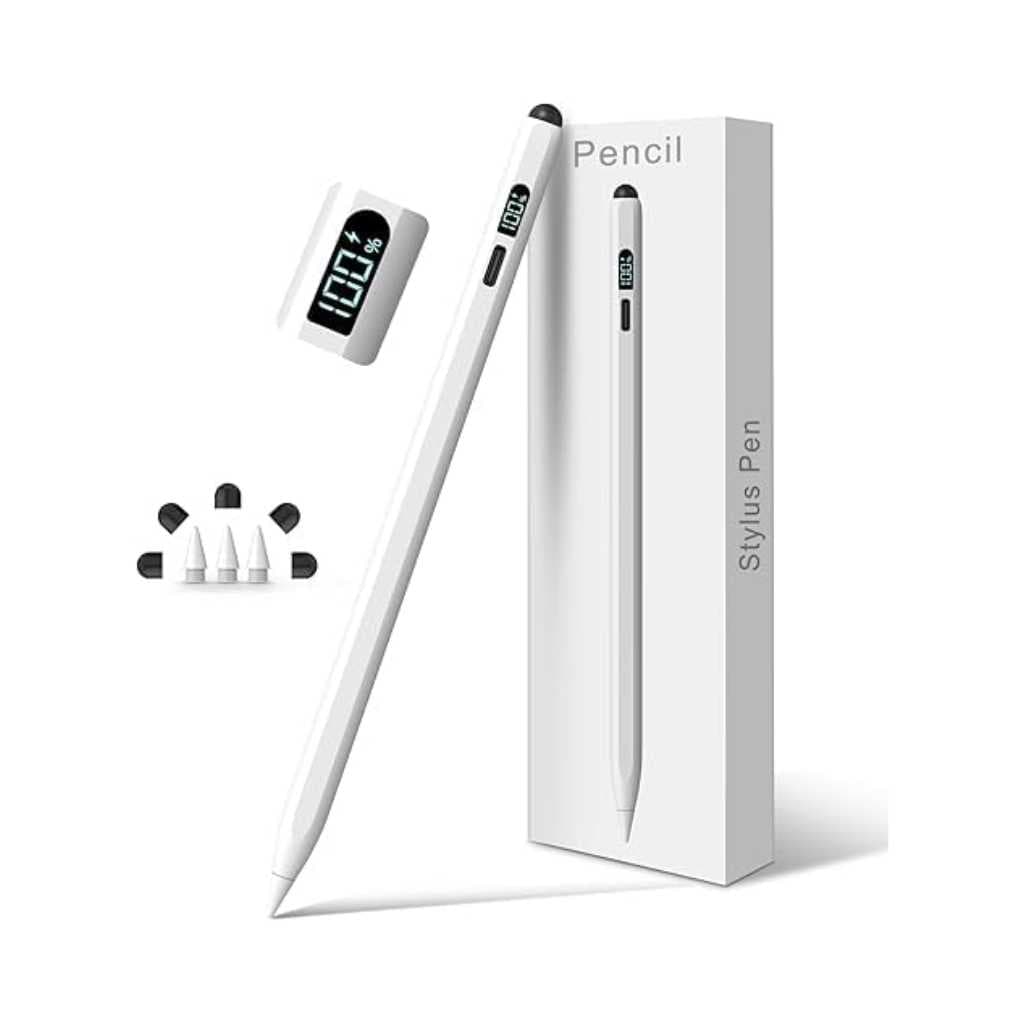 DIGIROOT iPad Pencil LED Display Stylus Pen
