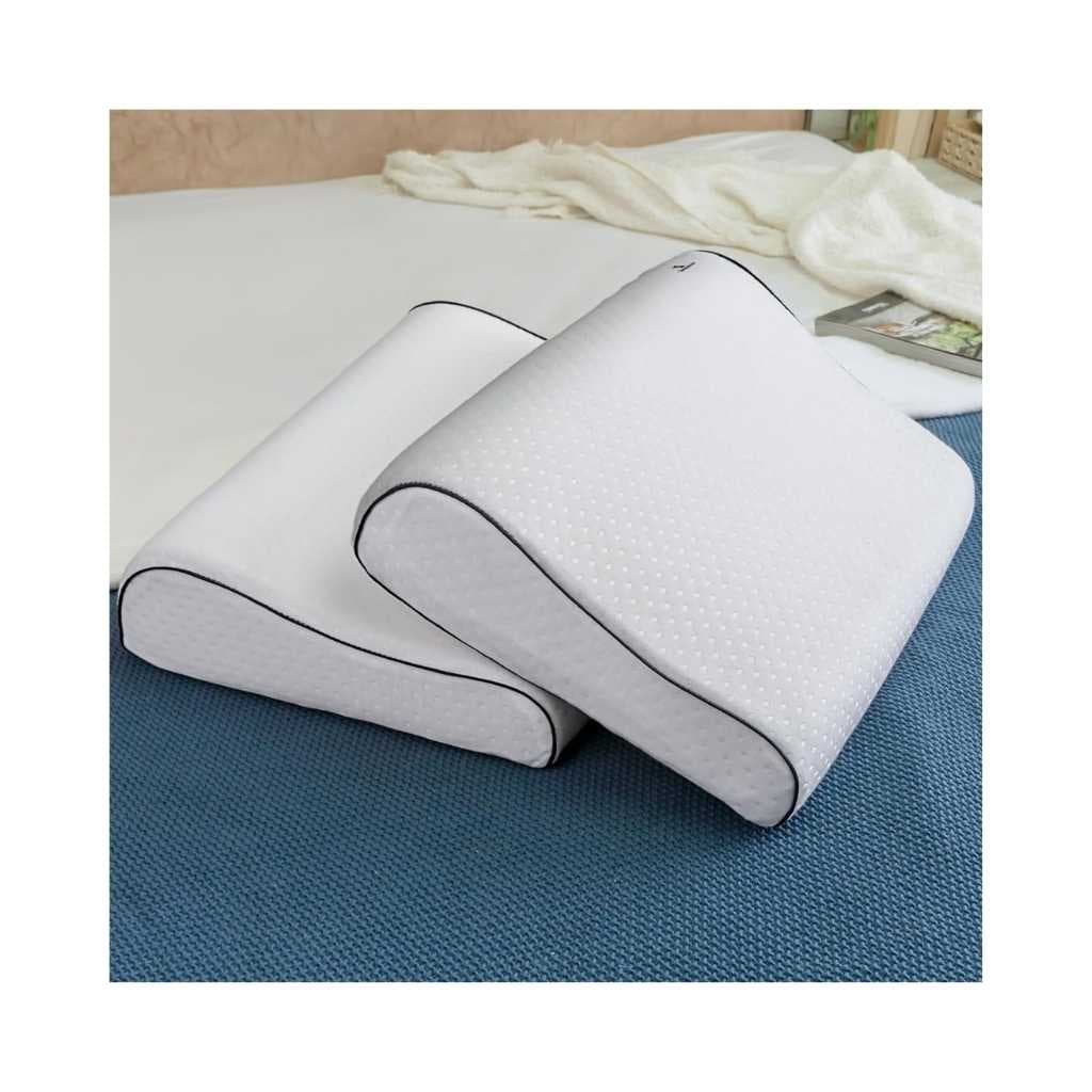 SleepStore Memory Foam Cervical Neck Pillow Pack of 2
