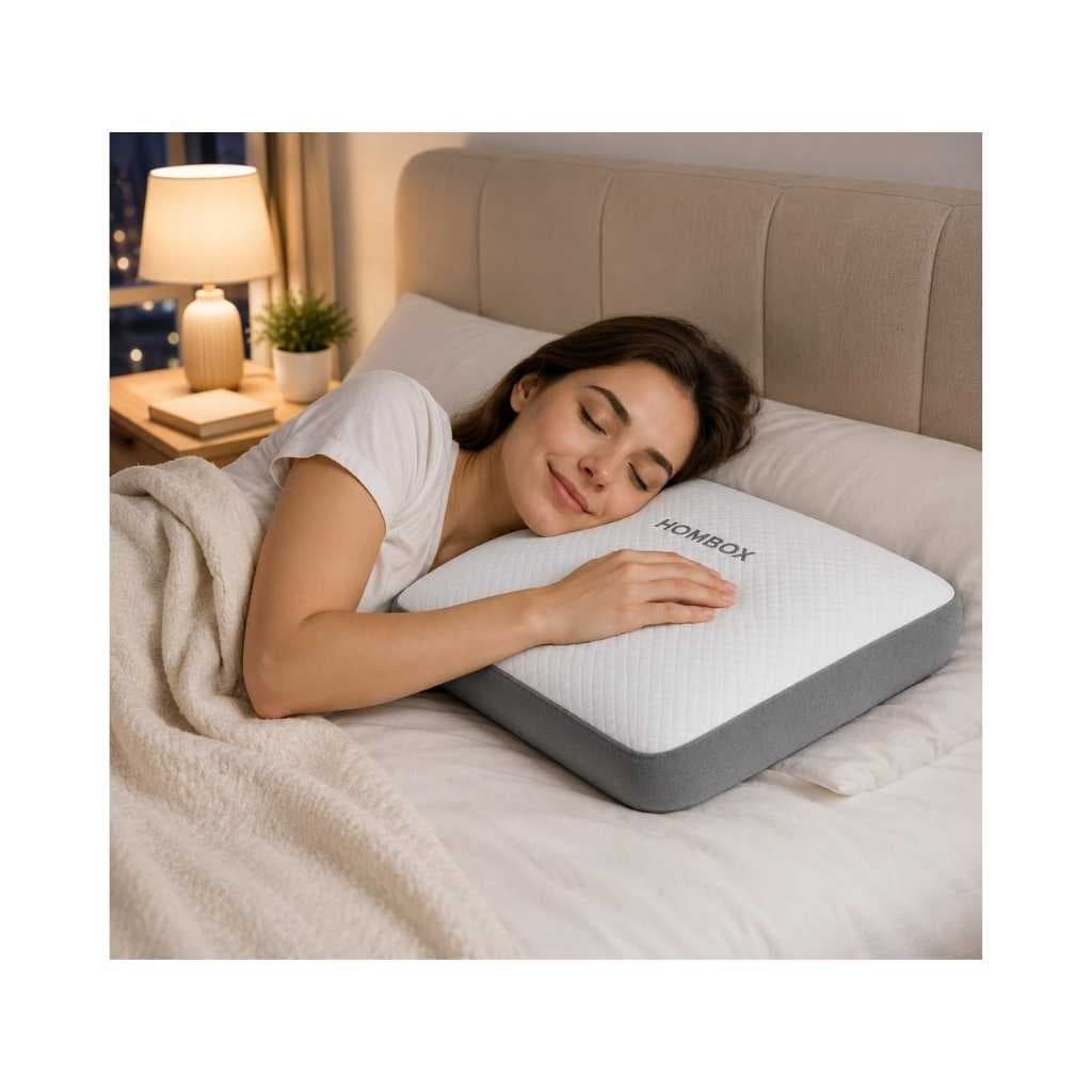 HOMBOX Orthopaedic Memory Foam Pillow for Better Shoulder and Neck Support